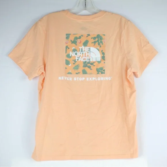 The North Face Light Orange Peach Short Sleeve T-Shirt Womens Size M - Picture 2 of 6